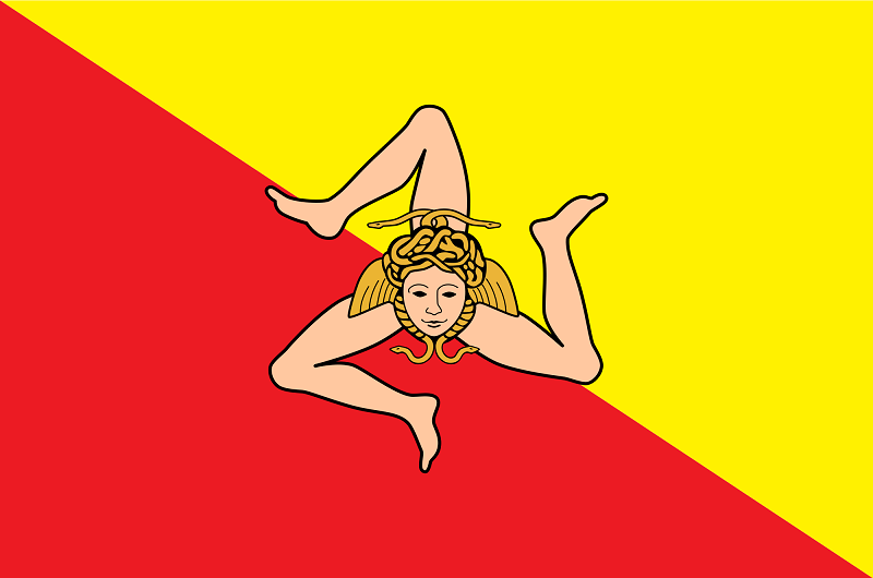 Asociacion Familia Siciliana De Mendoza - Bandera De Sicilia