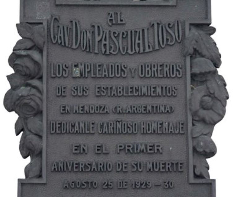 Pascual Toso - Lápida Canale