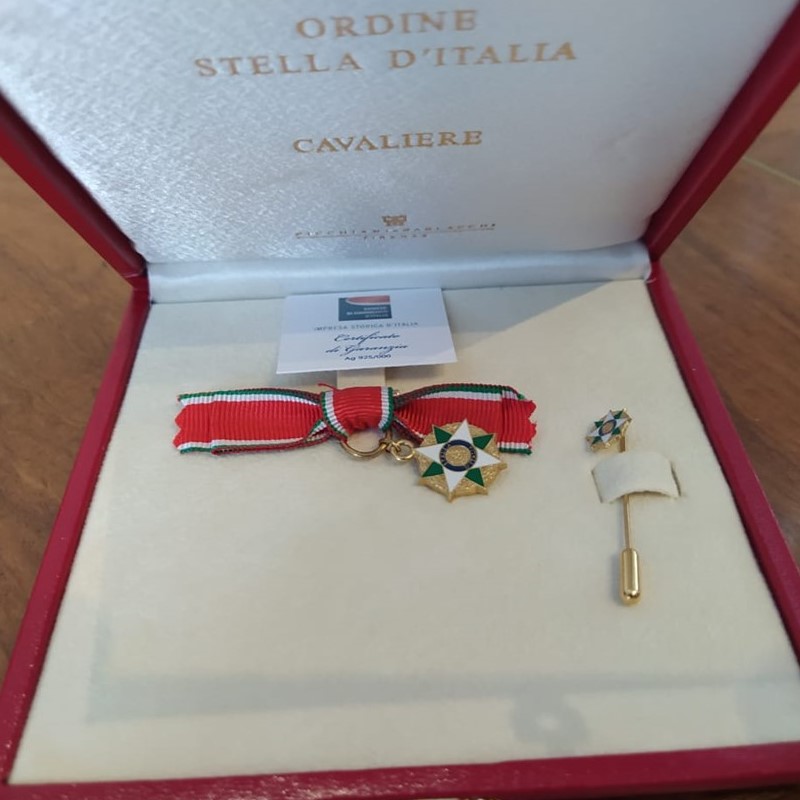 Roncaglia - Medalla De La Orden De La Estrella De Italia