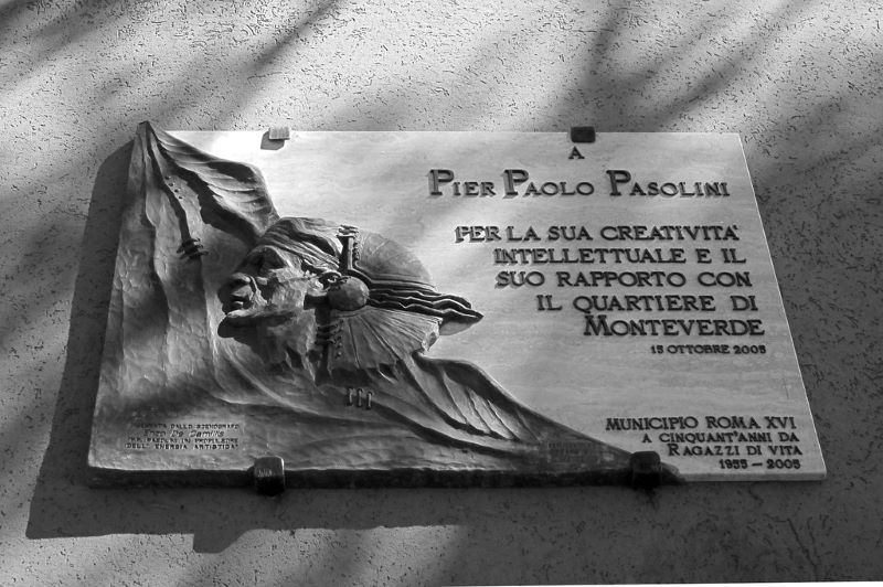 Pier Paolo Pasolini Placa En Roma