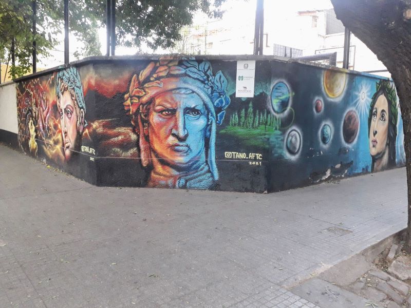 Una Foto Mural Dante Plaza Chile
